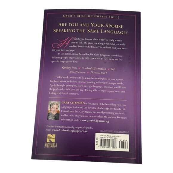 The Five Love Languages Gary Chapman Paperback Book - Picture 8 of 9